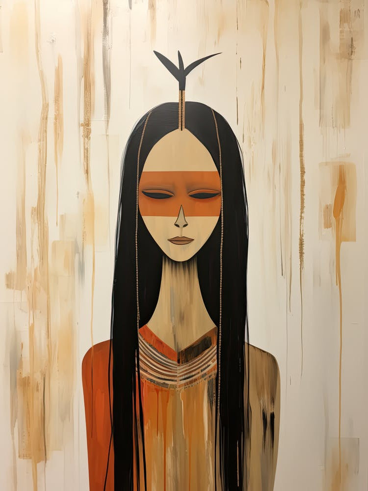 Native American Woman | Boho print