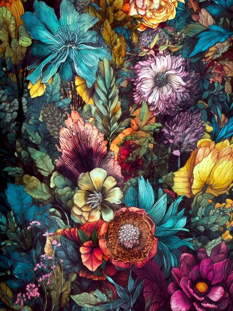 Floral Wallpaper flowers nature meadow 1