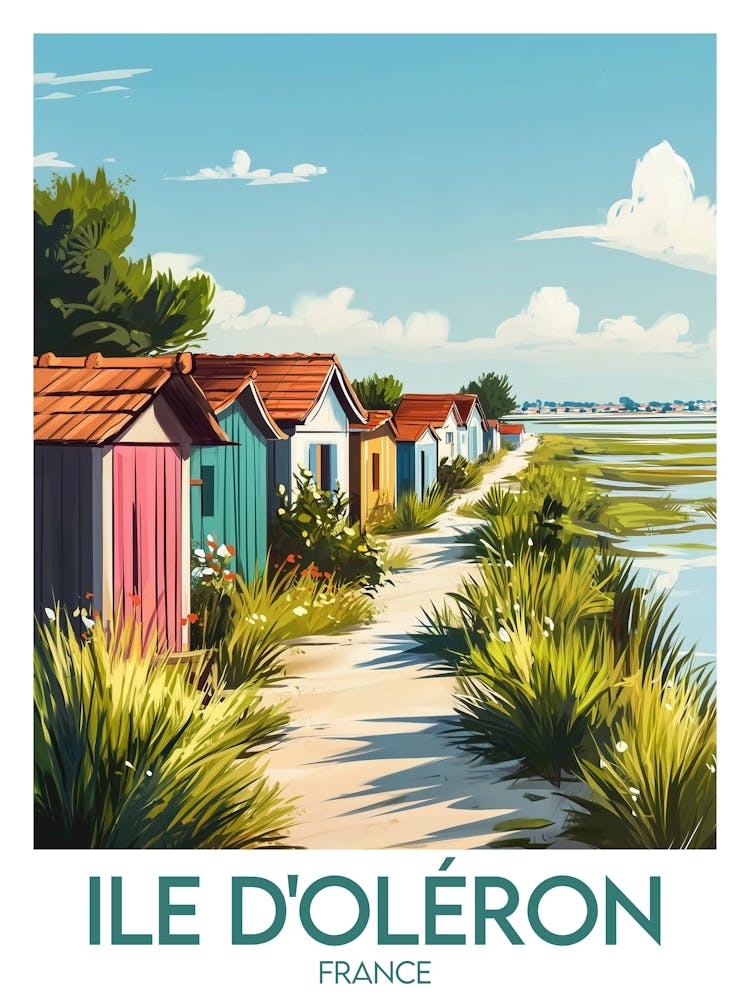 Affiche de voyage Ile D Oléron 1