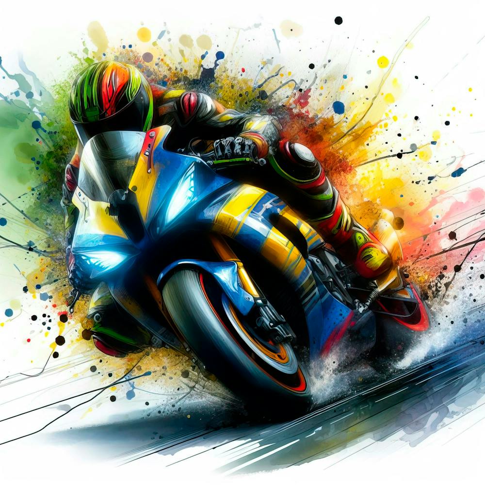 Motorradrennfahrer 2