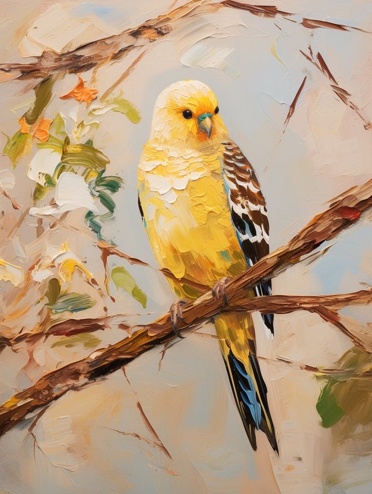 Bird Painting Budgerigar 4