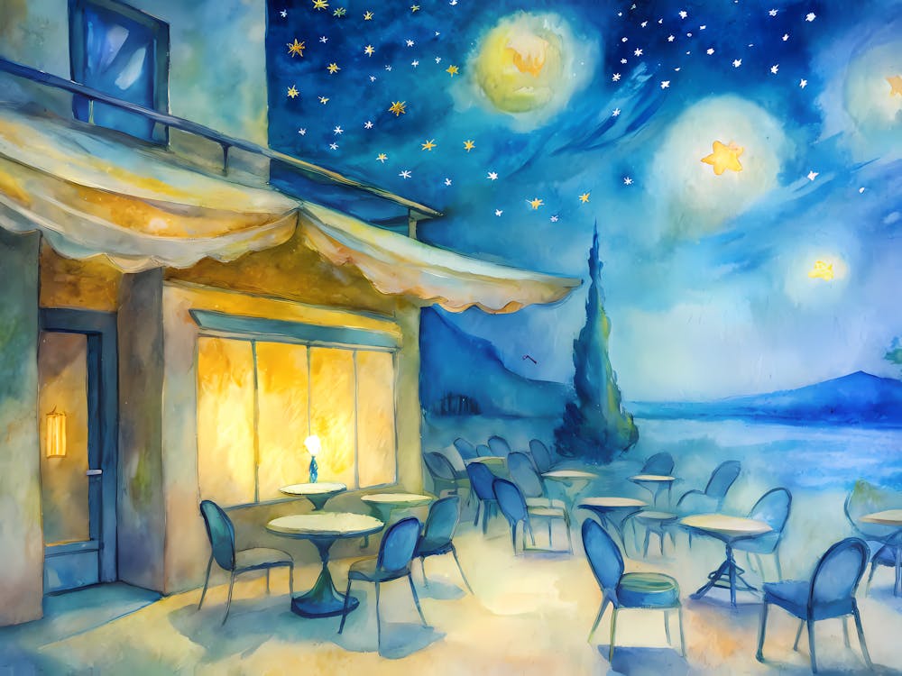 van gogh Starry Night Cafe