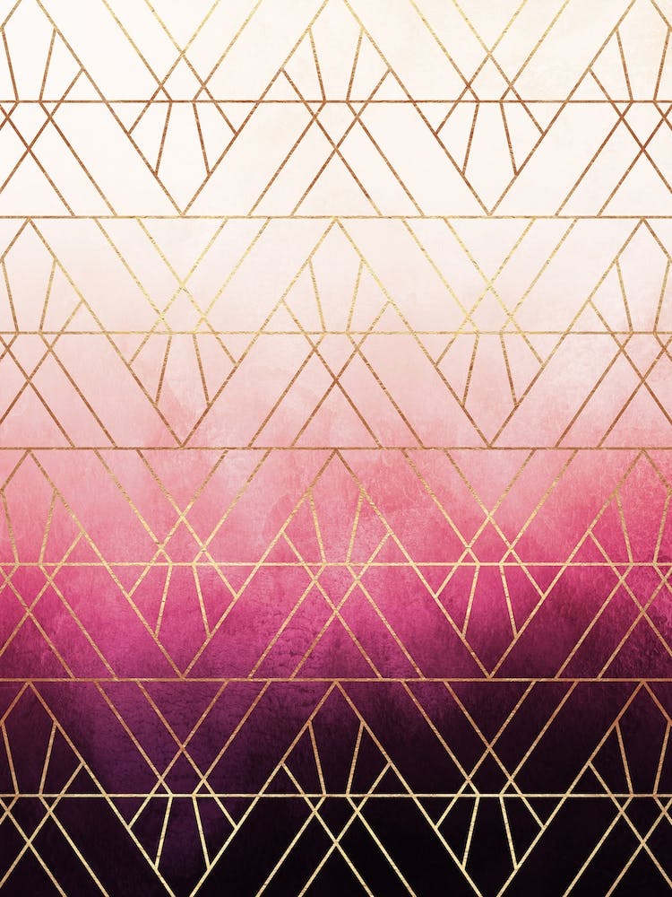 Pink Ombre Triangles