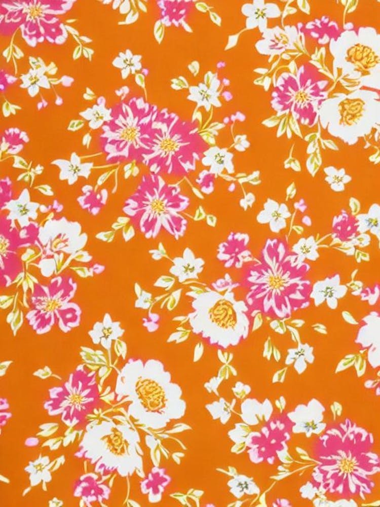 Lysimachia Floral Print Warm Tones2 Flower