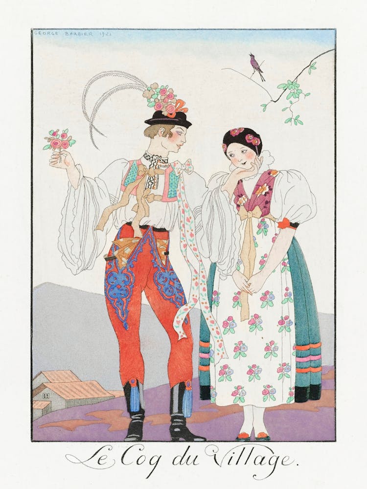 Le Coq Du Village (1922), George Barbier