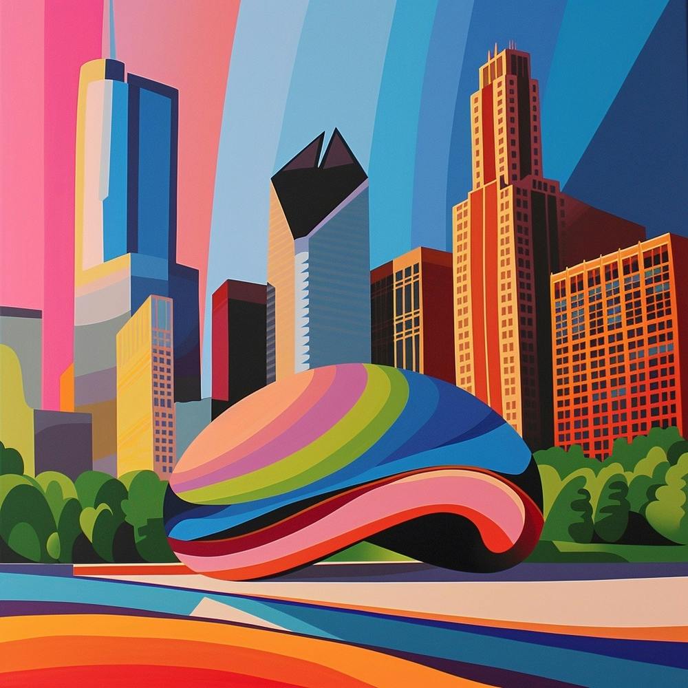 Abstract Park Collection Millennium Park Chicago 4