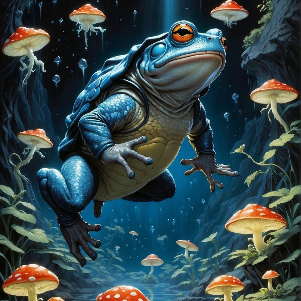 Frosch In der Tiefsee