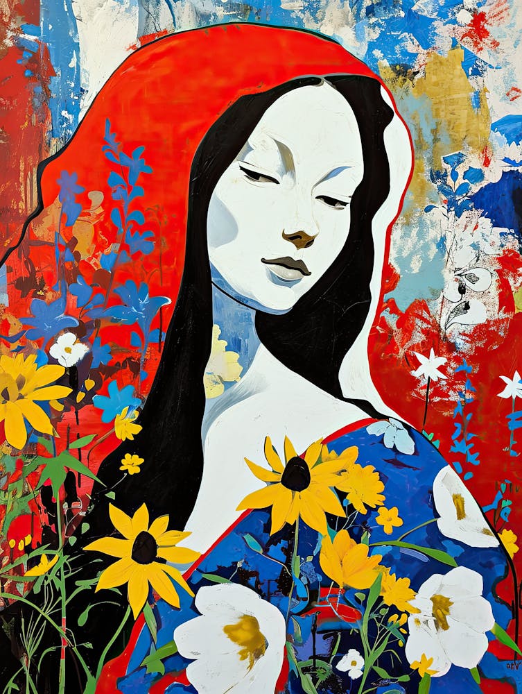 Red Hooded Woman, Pop Art
