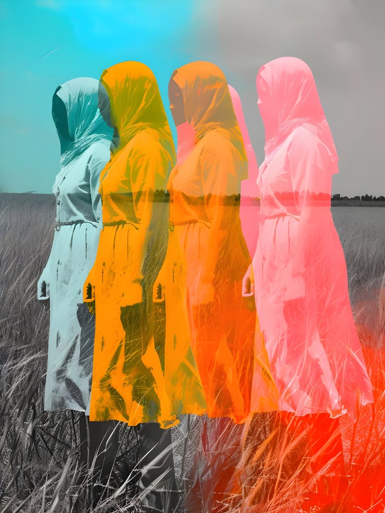 Muslim Women In Field