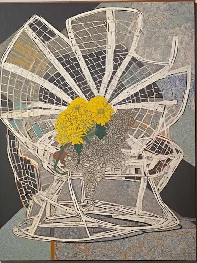 Nature Morte Fleur Reine 2 Expressionniste Abstrait