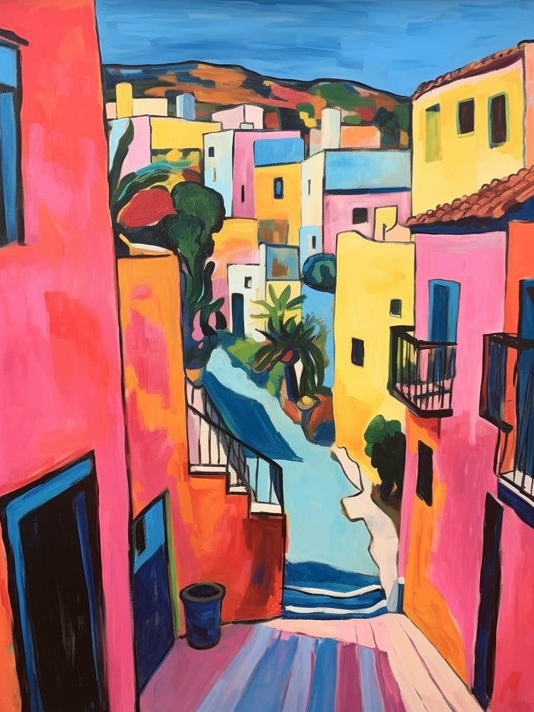 Matera Italy Fauvist Painting