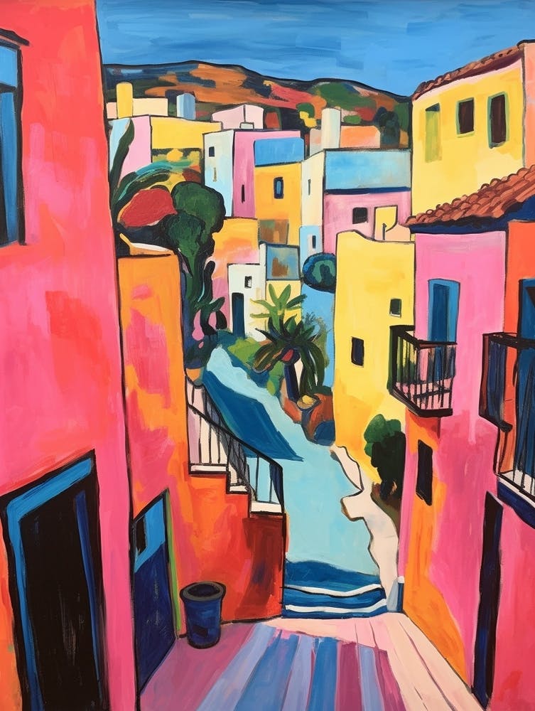Matera Italy Fauvist Painting