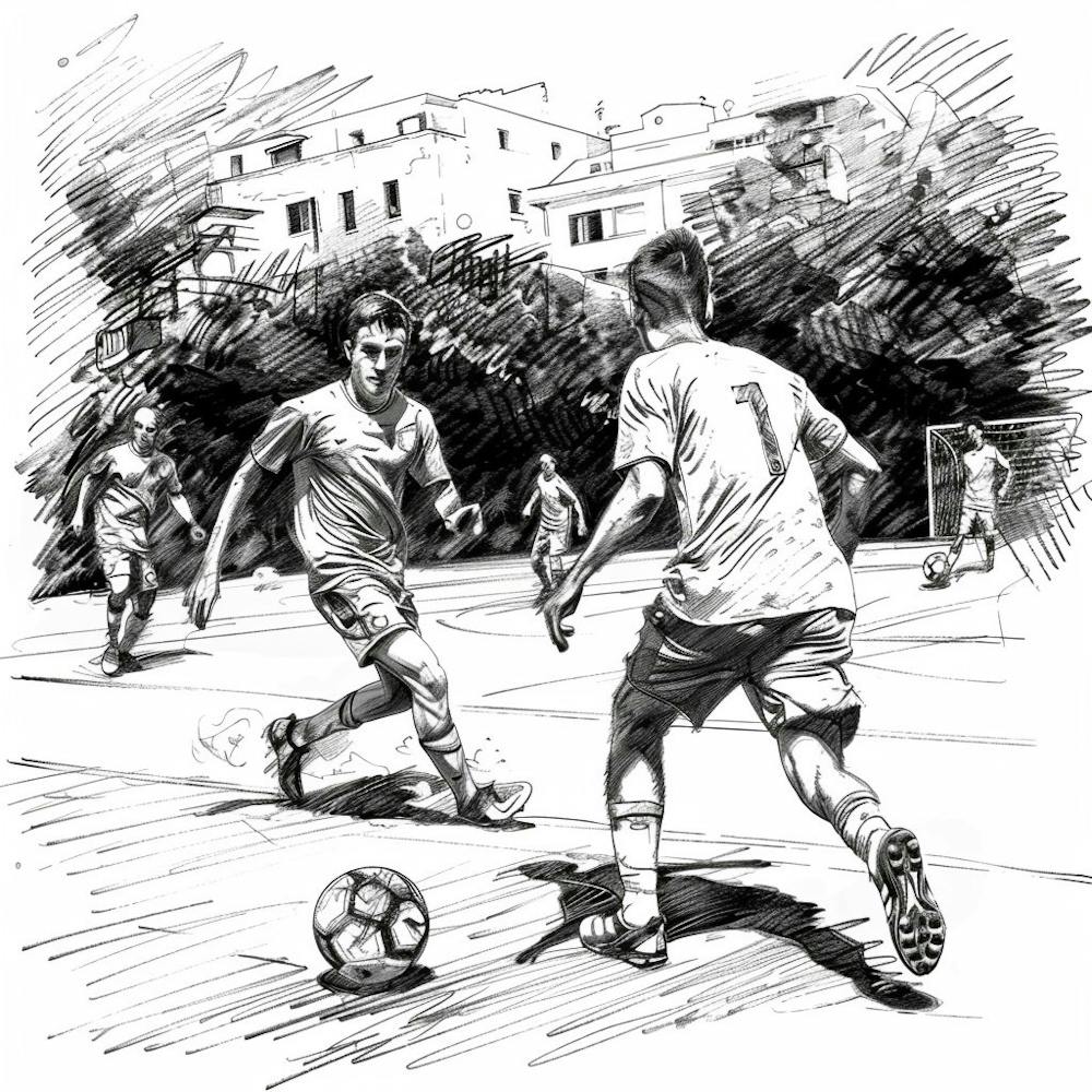 Fußballspieler in Aktion 5