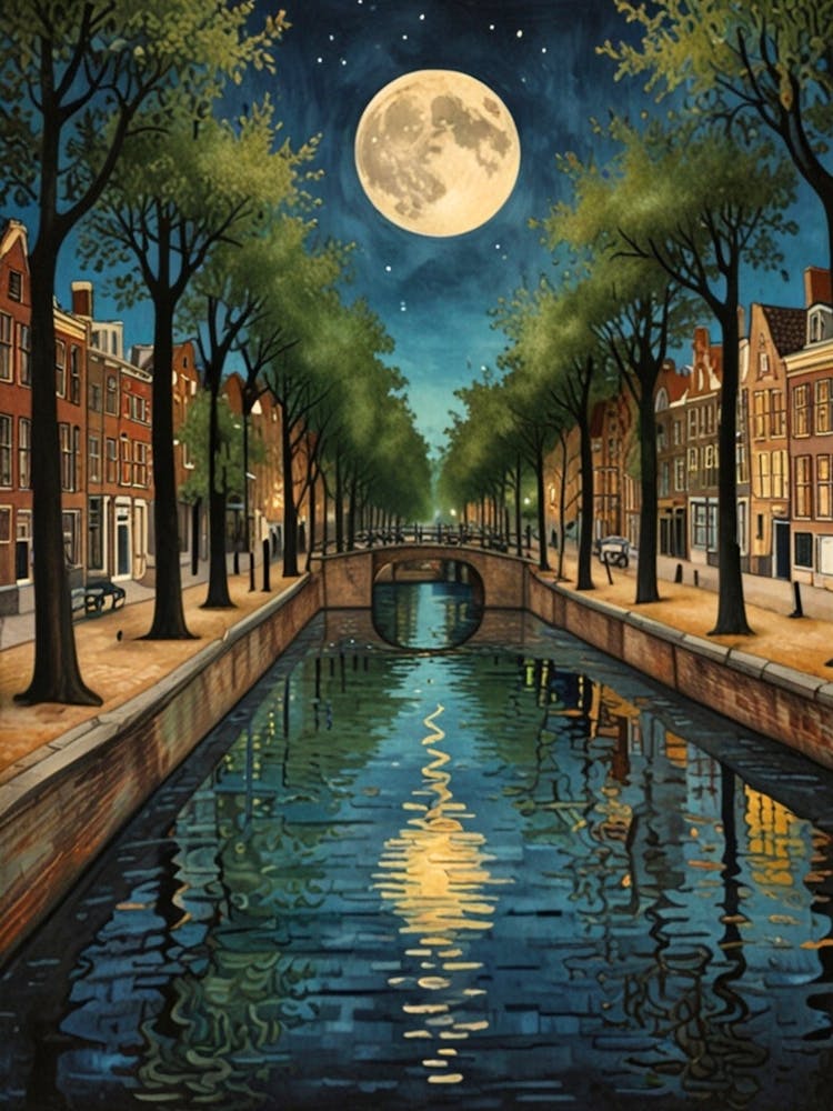 William Morris Mondlicht über dem Kanal 1