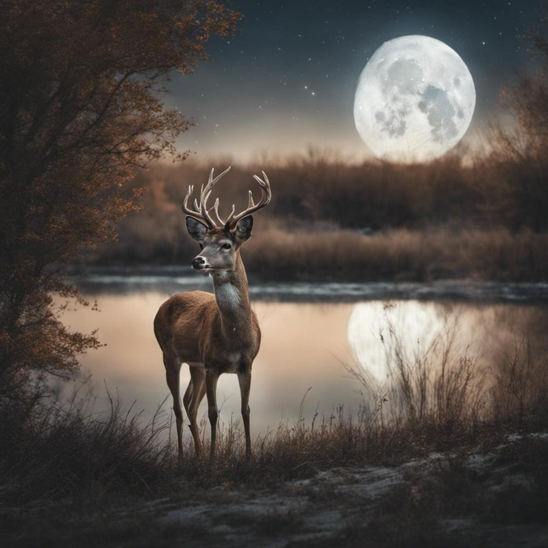 Deer In The Moonlight