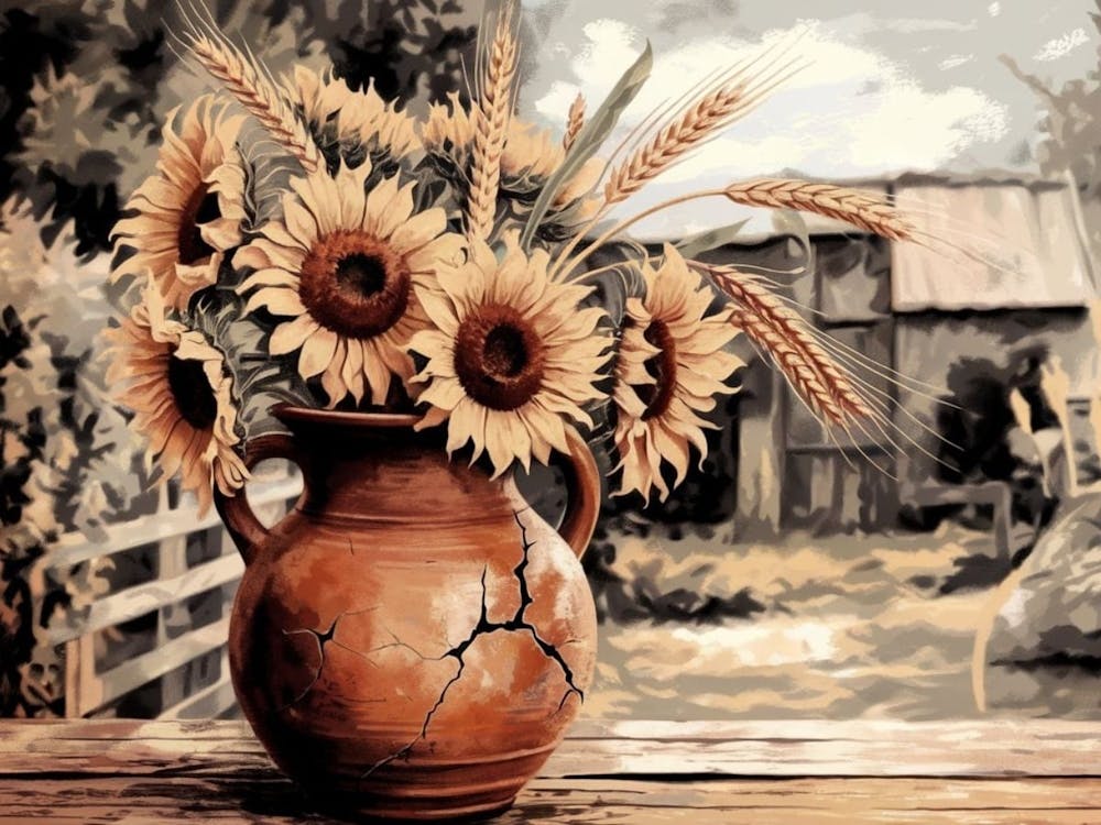 Sunflowers In A Vase 6