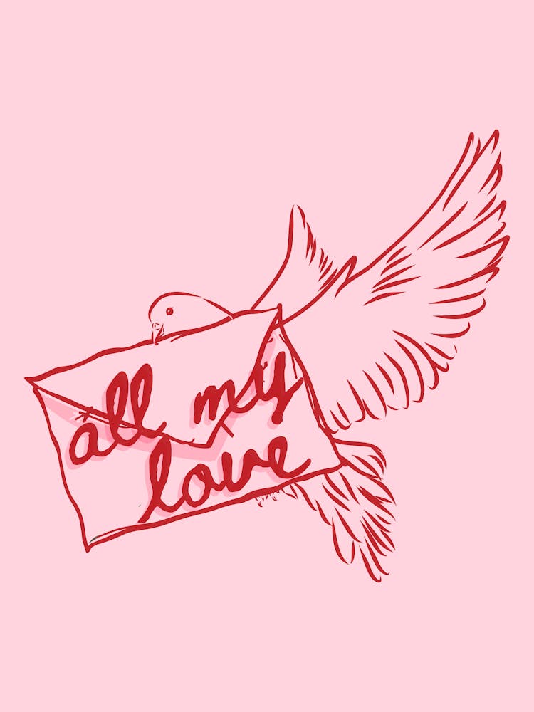 All My Love | Dove Valentines Art