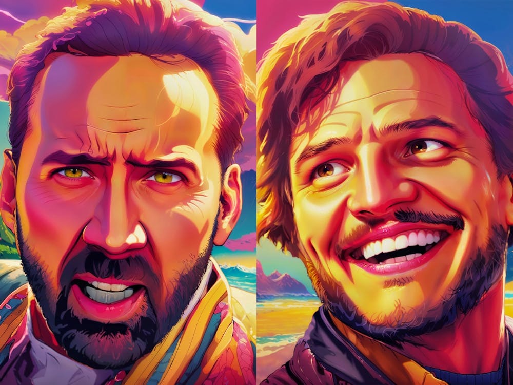 Nicolas Cage & Pedro Pascal Meme Art Massive Talent