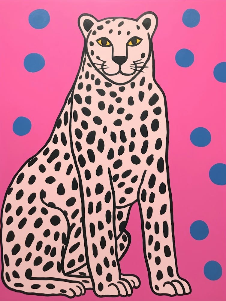 Pink Polka Dot Cougar 4
