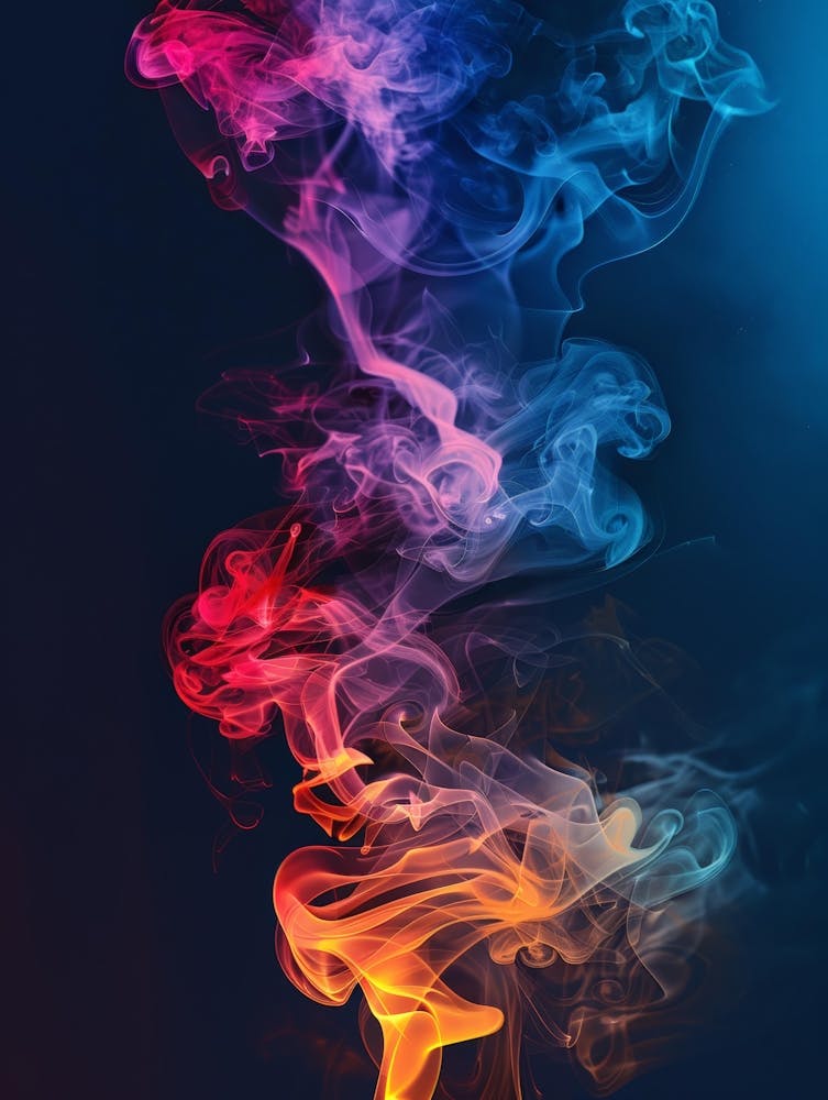 Smoke On Black Background