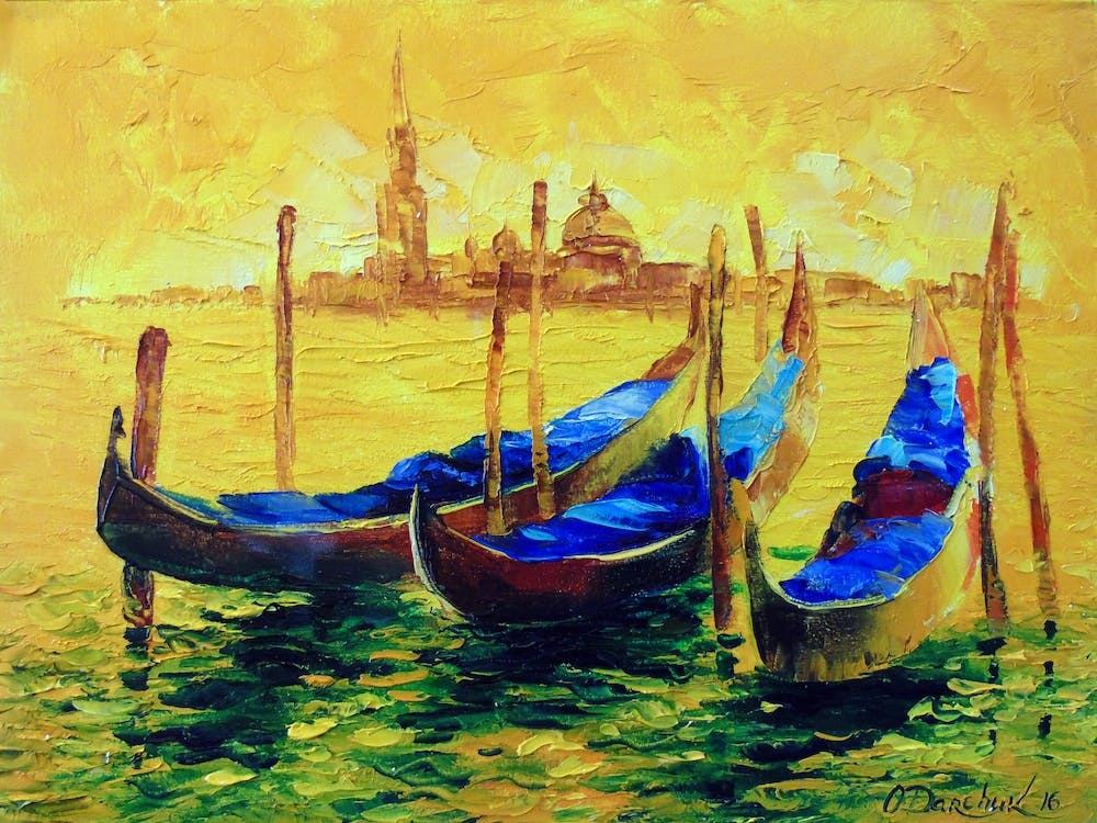 Golden evening in Venice