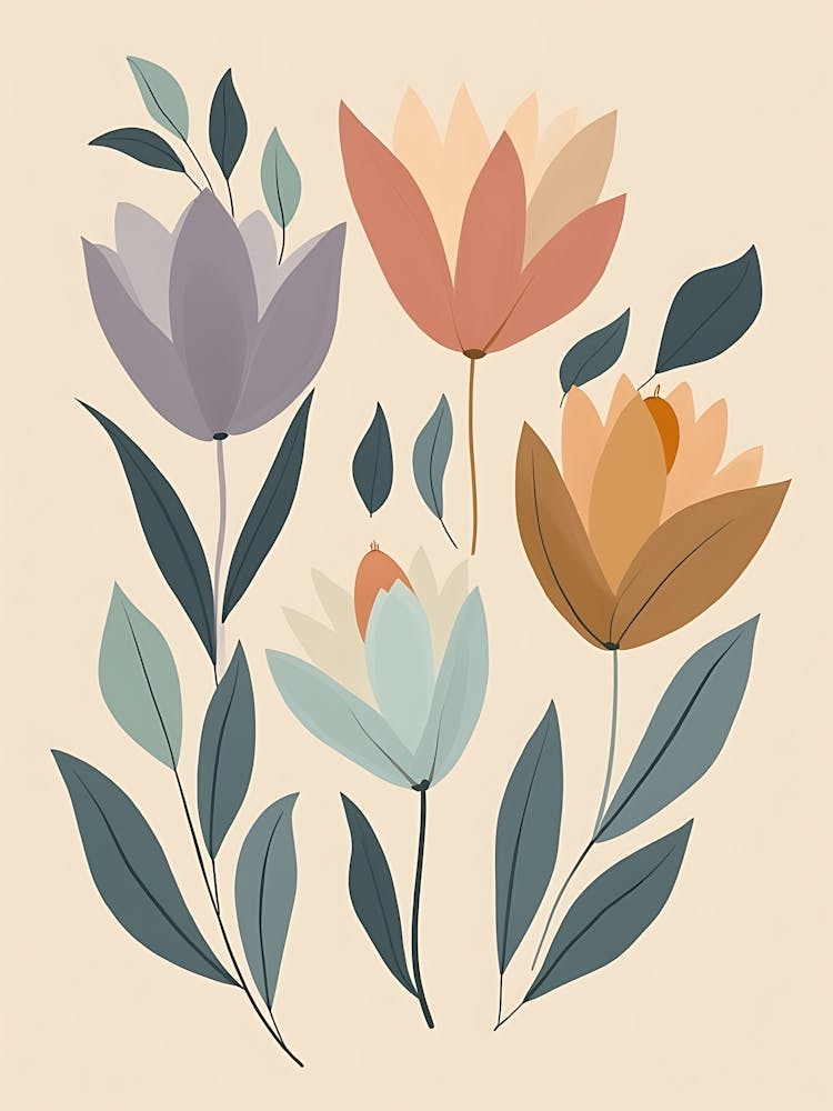 Muted Blossom Arrangement with Subtle Tones