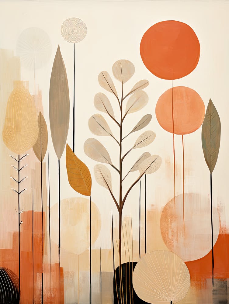 Floral Print 48, Mid Century Modern Wall Art, Pop Culture Print Modern Art, Exhibition Poster Minimalist Modern, Retro Print, Bauhaus