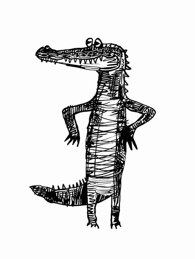 B&W Alligator