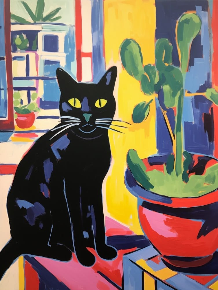 Painting Of A Cat In Valencia Spain 3