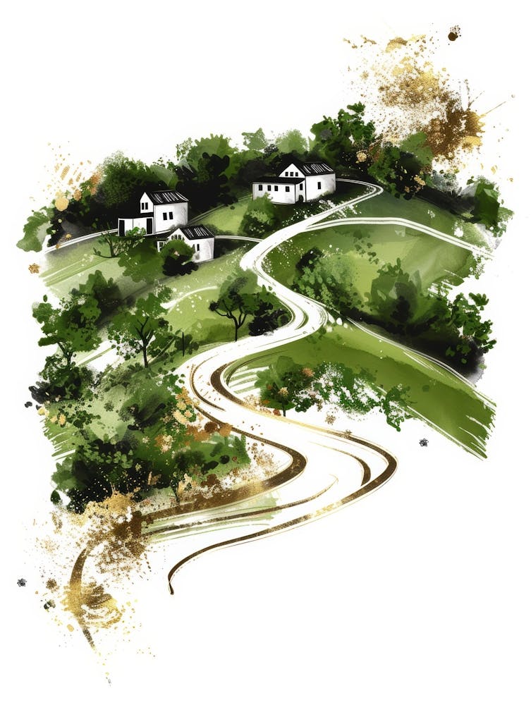 Ländliche Landschaft