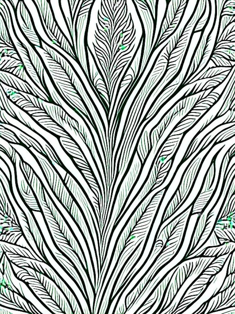 Aloe Vera Leaf William Morris Inspired 2
