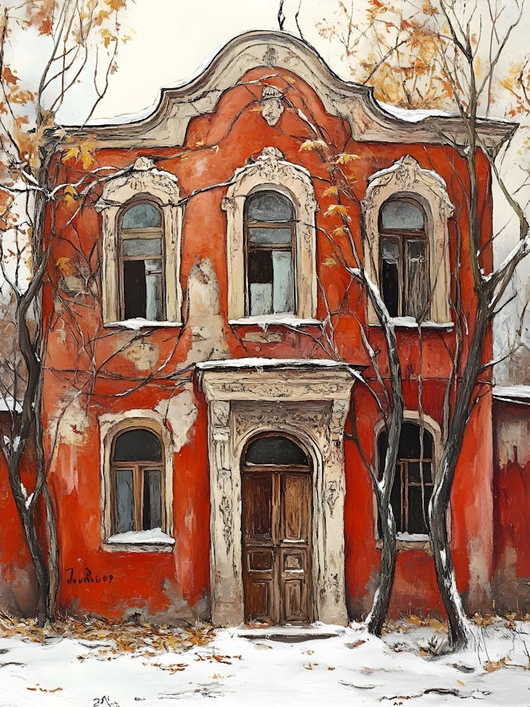 Old House In Winter