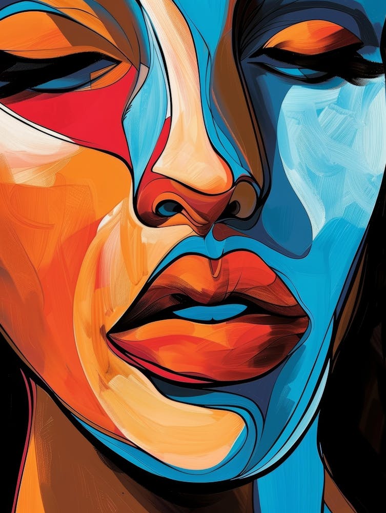 African Woman Painting