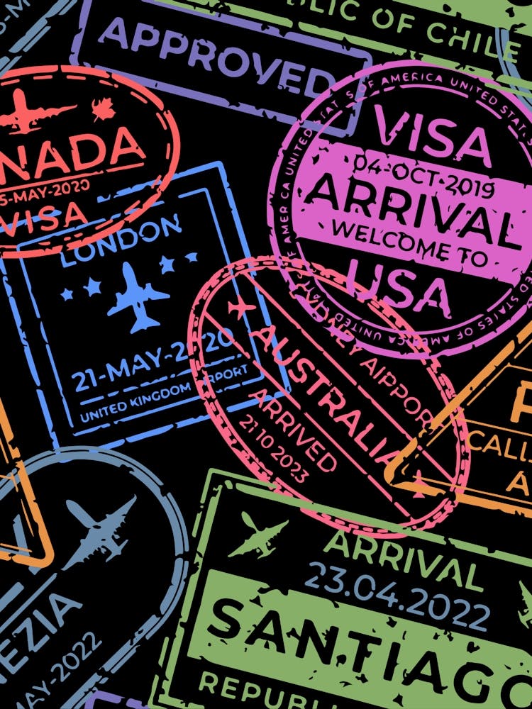 Passport Stamps Pattern