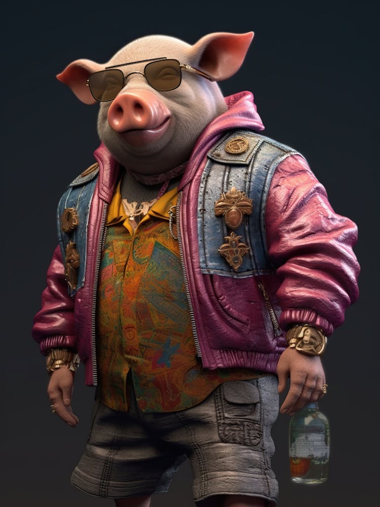 Pig In Sunglasses 1