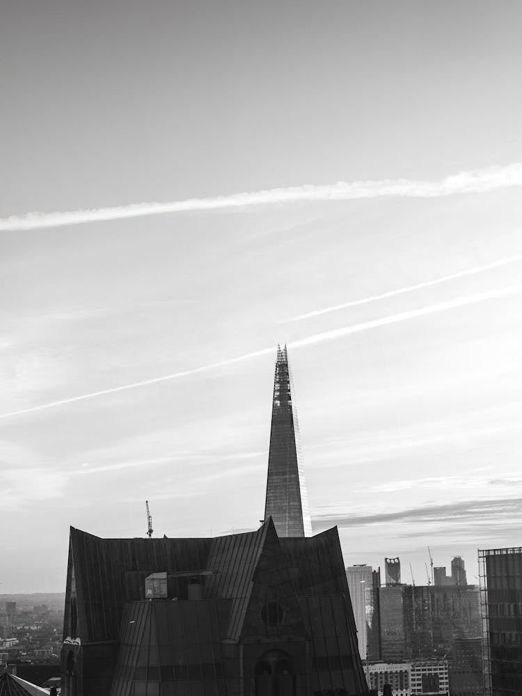 London Skyline Black And White