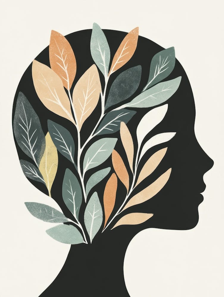 Portrait Of A Woman With Leaves 30