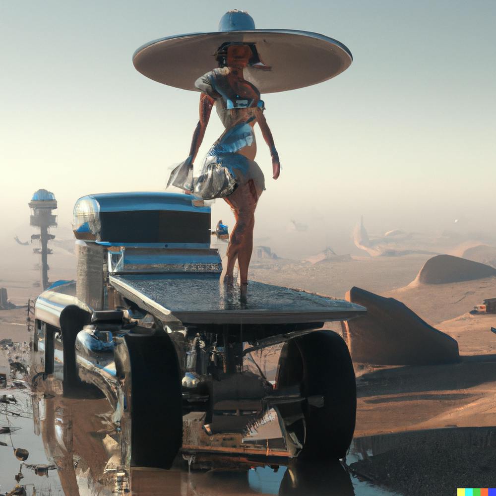 AI Digital Art | Desert Superstar - I Pull Up In These Clothes, Look So Good| Wilfredo x DALL-E