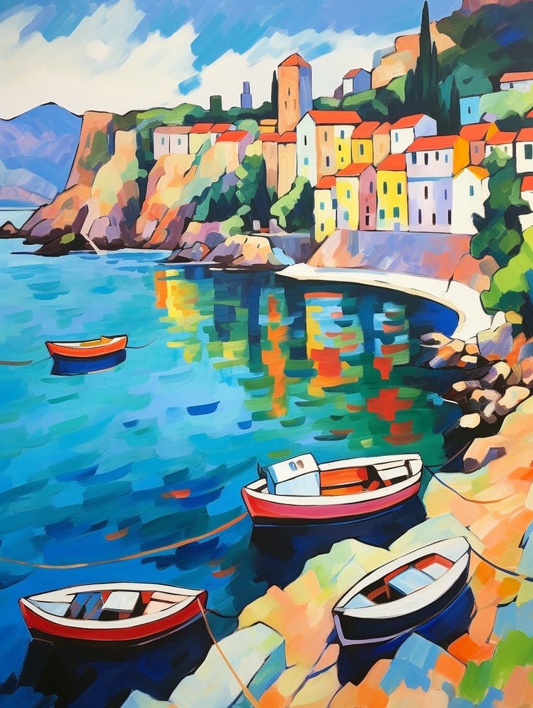 Budva Montenegro 1 Fauvist Painting
