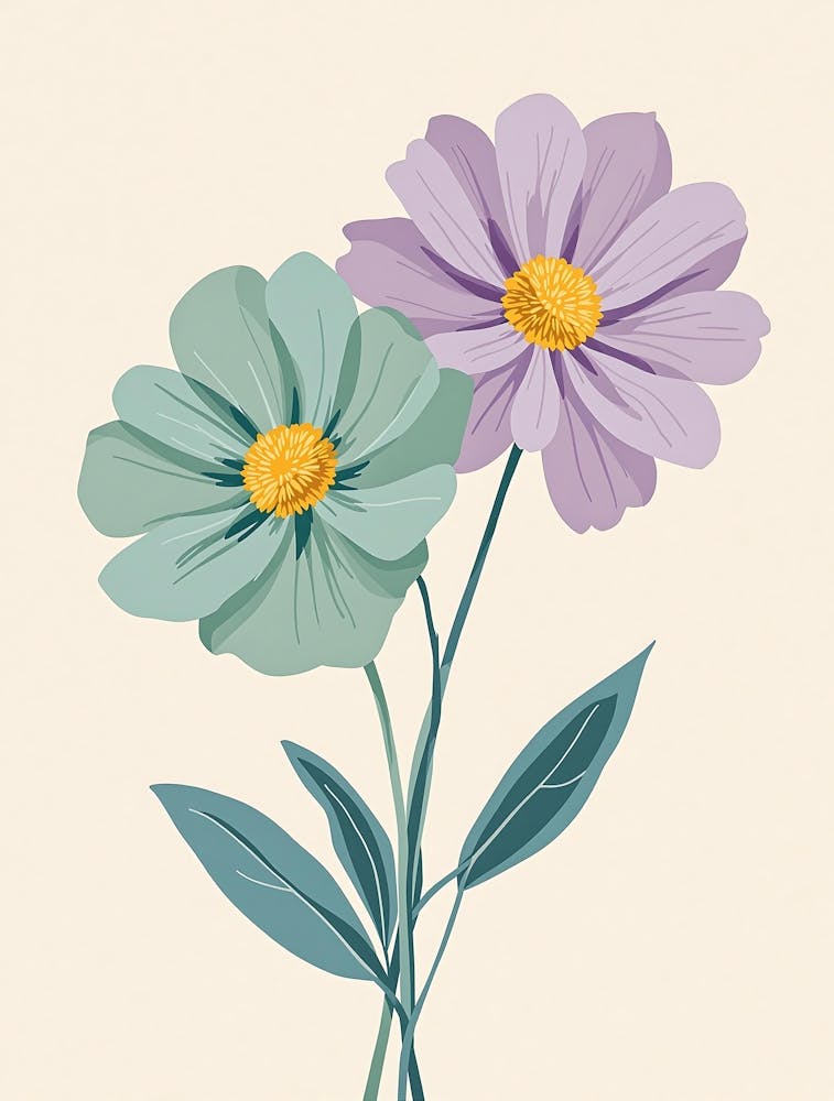 Serene Watercolor-Inspired Florals in Soft Shades