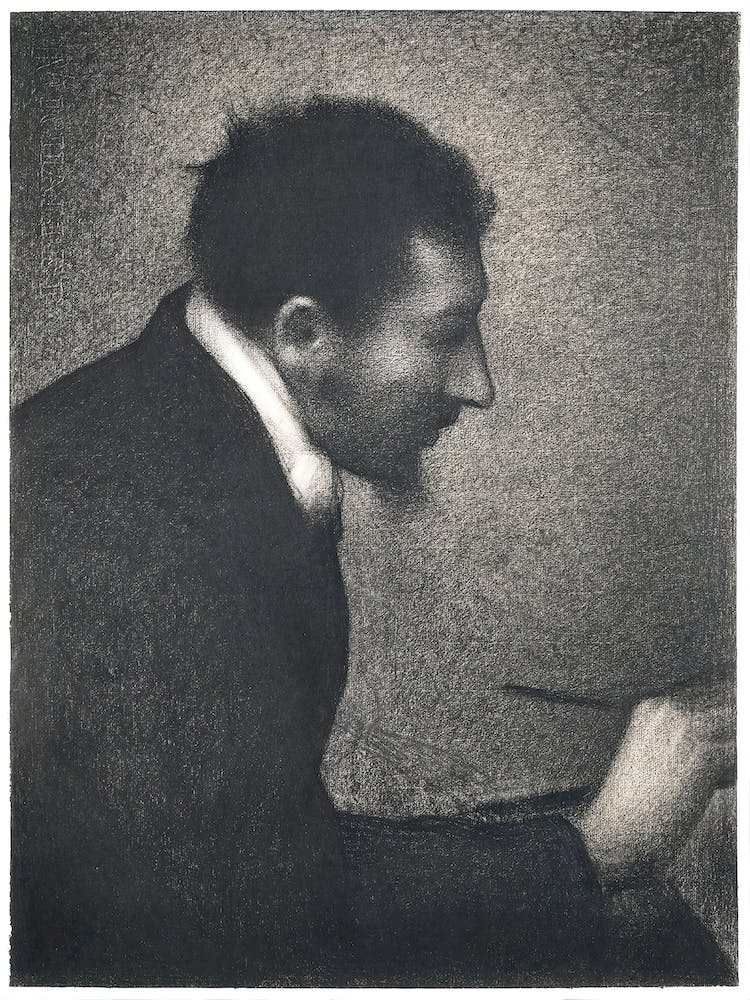 Aman Jean, Portrait Of Edmond Francois Aman Jean, Georges Seurat