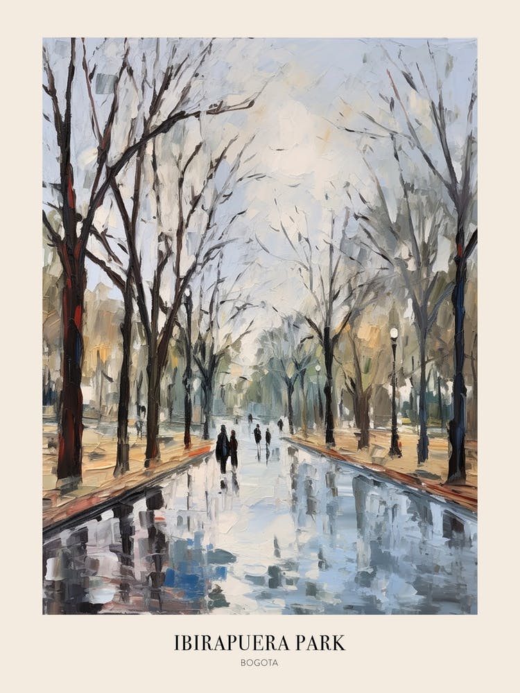 Winter City Park Poster Ibirapuera Park Bogota 3