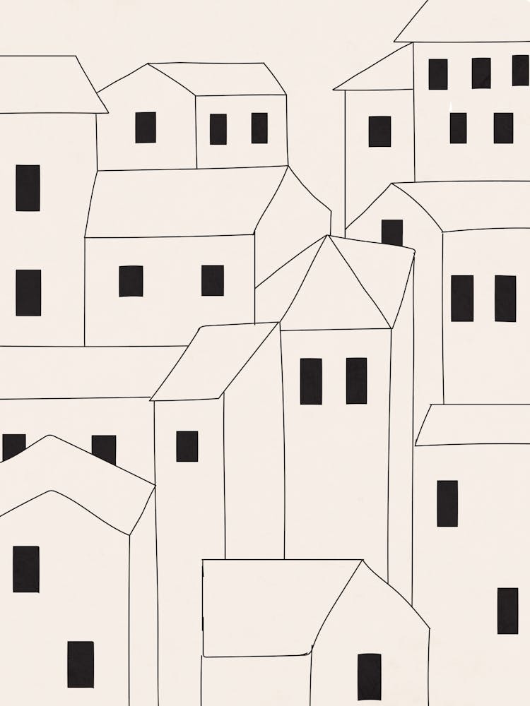 Maisons Sur Une Colline
