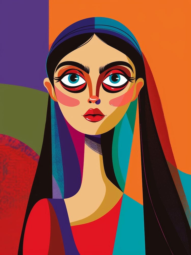 Woman With Blue Eyes 3