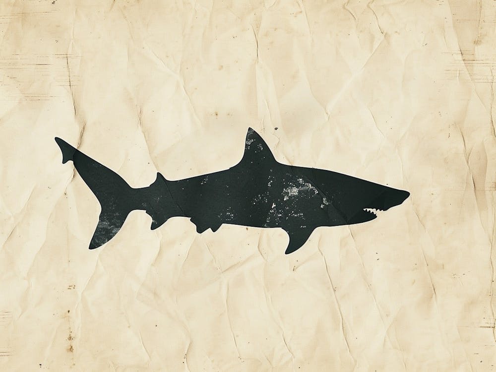 Largetooth Cookiecutter Shark Silhouette 5
