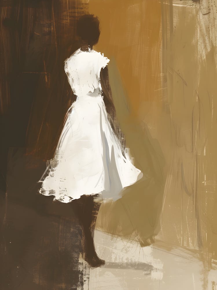 Woman In White Dress