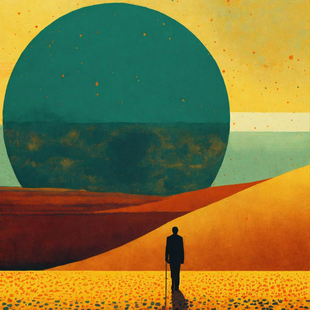 Man In The Desert