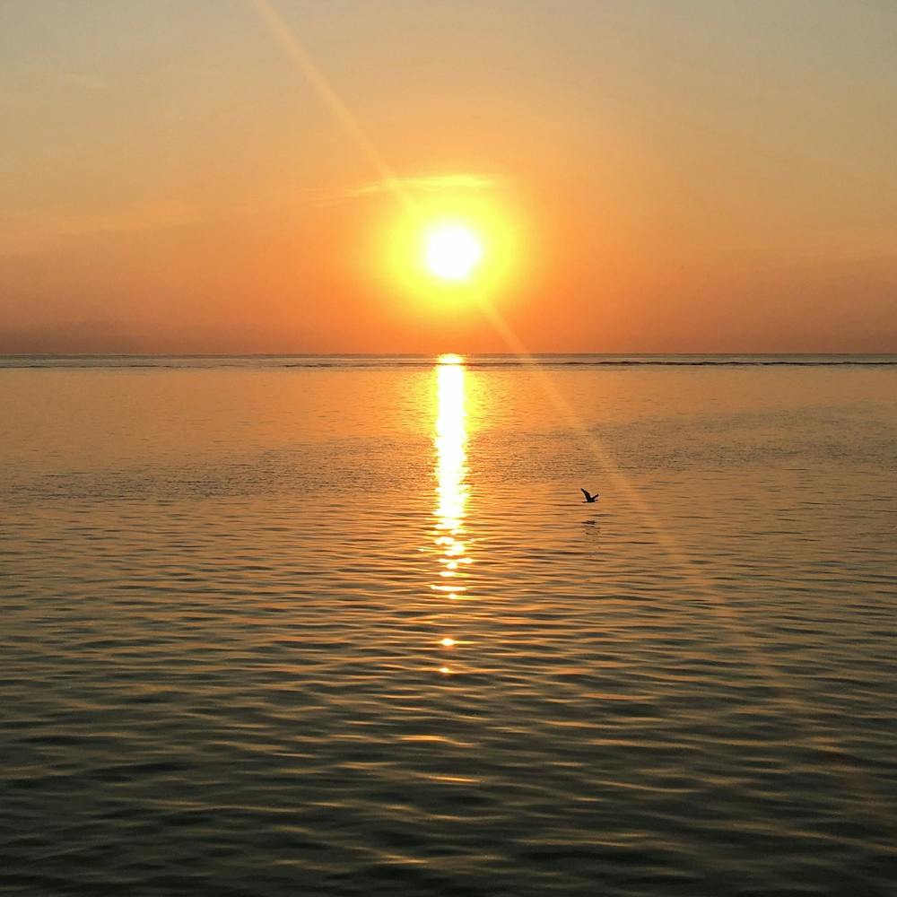 Sunset in Bali, Indonesia (square)