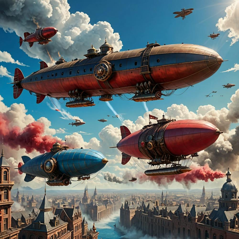 Steampunk Airships