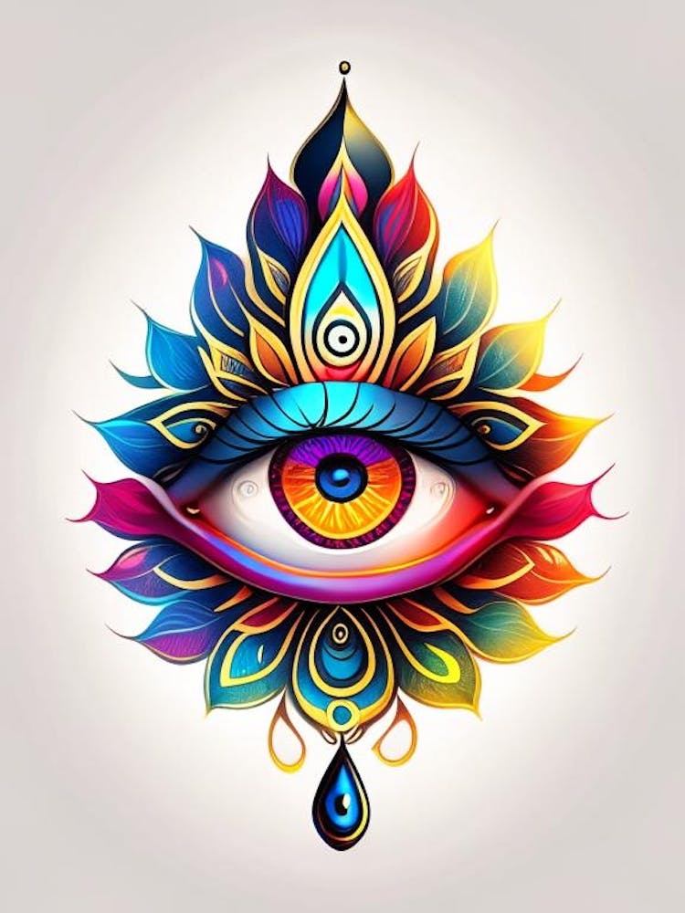 The Ajna Chakra, Symbol, Third Eye Tattoo 2